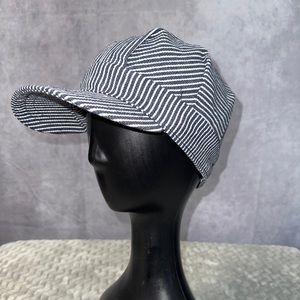 Imaginarium Train Conductor Hat Cap Blue White stripes Fitted Youth Toys R Us